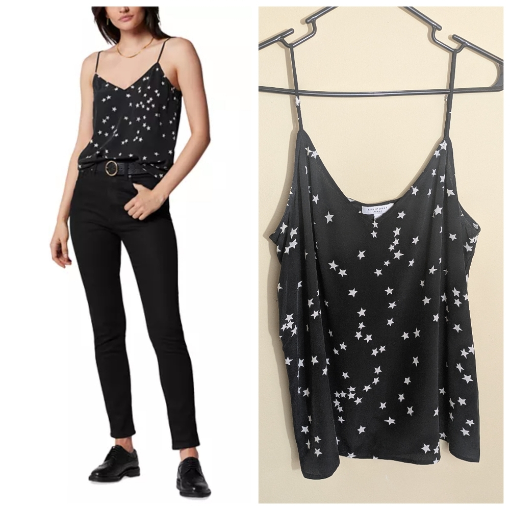 Equipment Femme silk star celestial print tank top cami